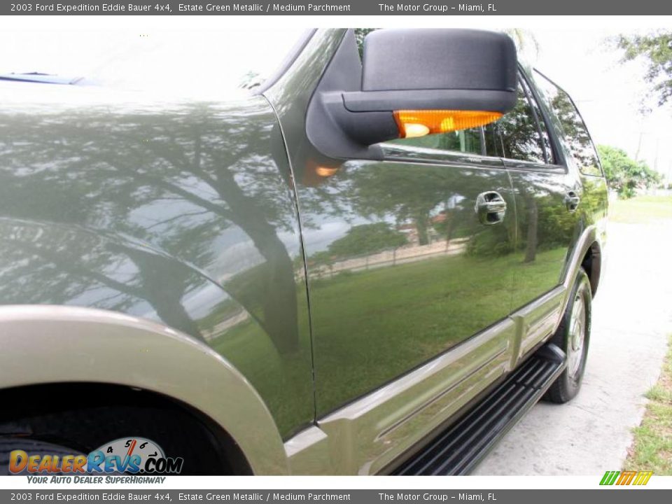 2003 Ford Expedition Eddie Bauer 4x4 Estate Green Metallic / Medium Parchment Photo #22