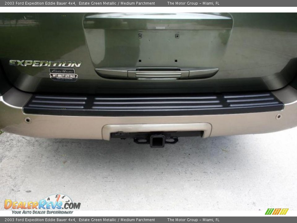 2003 Ford Expedition Eddie Bauer 4x4 Estate Green Metallic / Medium Parchment Photo #28