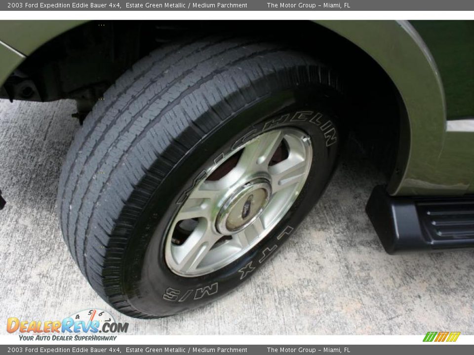 2003 Ford Expedition Eddie Bauer 4x4 Estate Green Metallic / Medium Parchment Photo #29