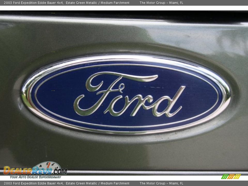 2003 Ford Expedition Eddie Bauer 4x4 Estate Green Metallic / Medium Parchment Photo #33