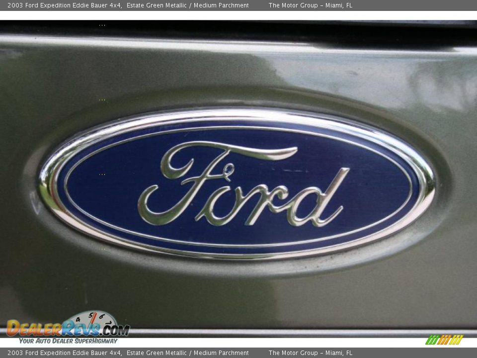 2003 Ford Expedition Eddie Bauer 4x4 Estate Green Metallic / Medium Parchment Photo #34