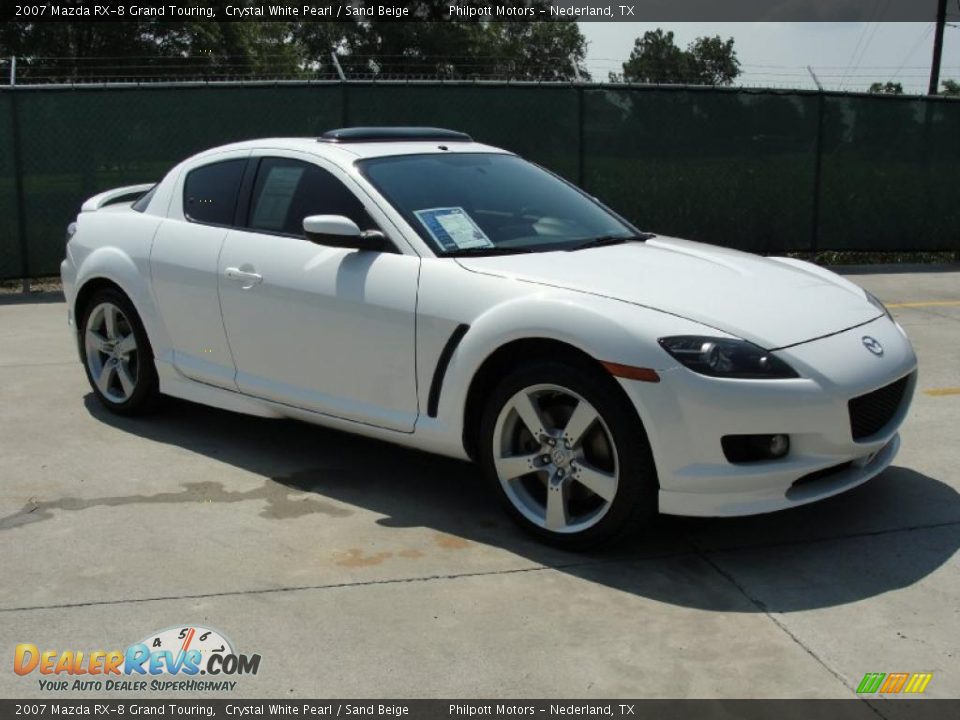 2007 Mazda RX-8 Grand Touring Crystal White Pearl / Sand Beige Photo #1