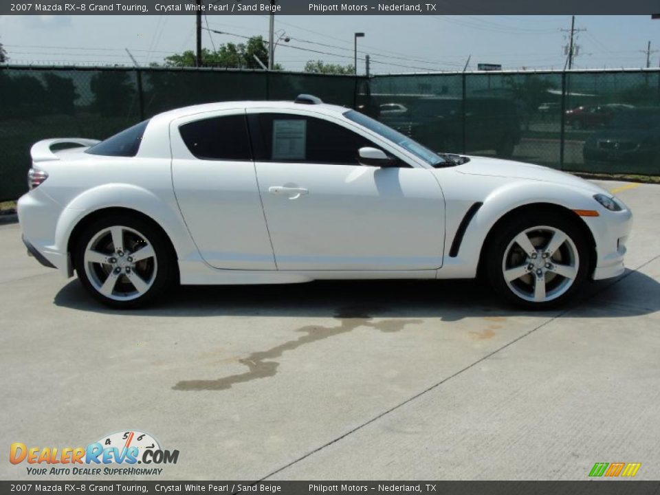 2007 Mazda RX-8 Grand Touring Crystal White Pearl / Sand Beige Photo #2