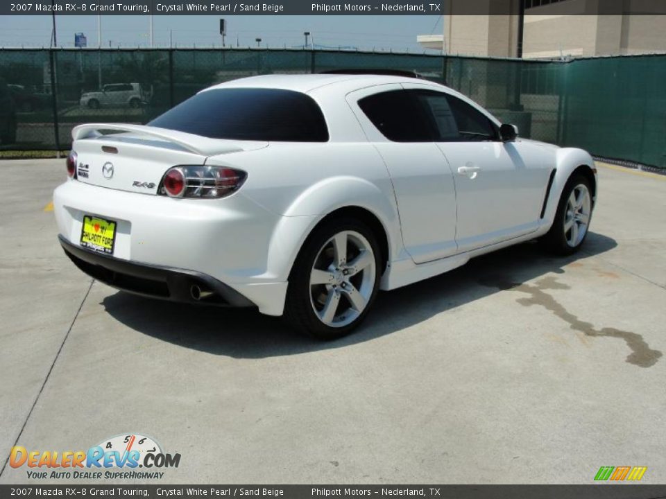 2007 Mazda RX-8 Grand Touring Crystal White Pearl / Sand Beige Photo #3