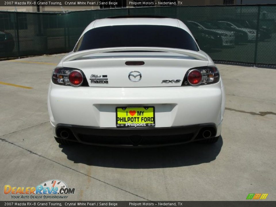 2007 Mazda RX-8 Grand Touring Crystal White Pearl / Sand Beige Photo #4