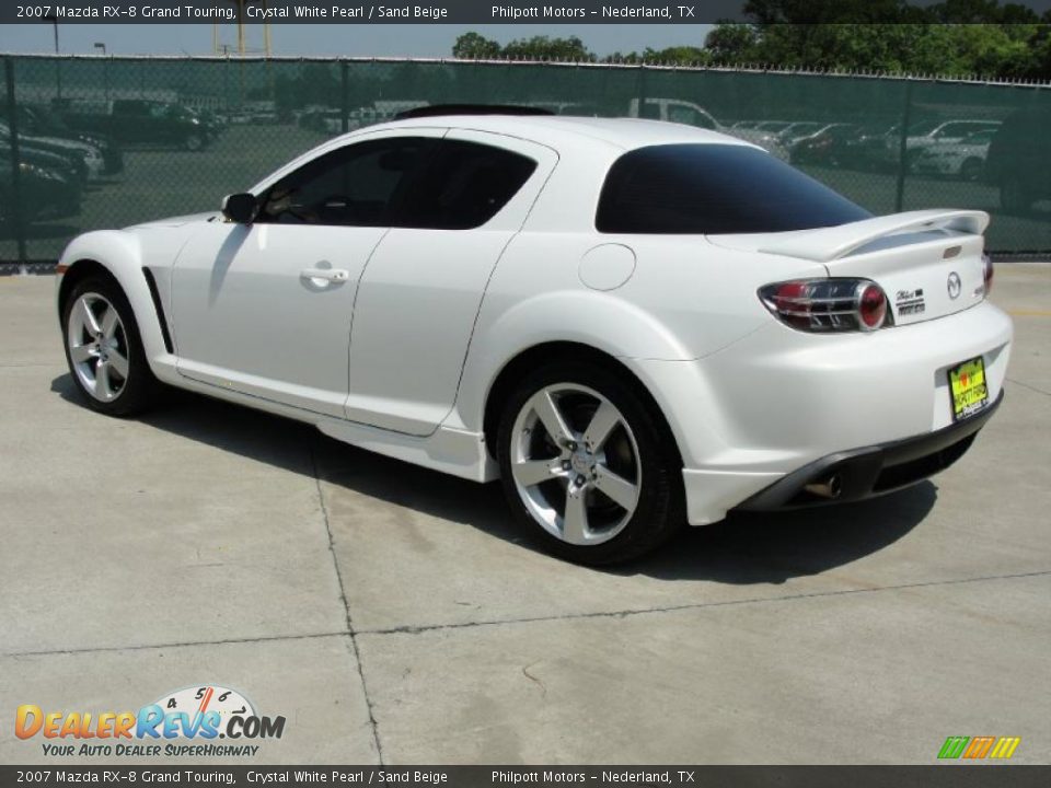 2007 Mazda RX-8 Grand Touring Crystal White Pearl / Sand Beige Photo #5