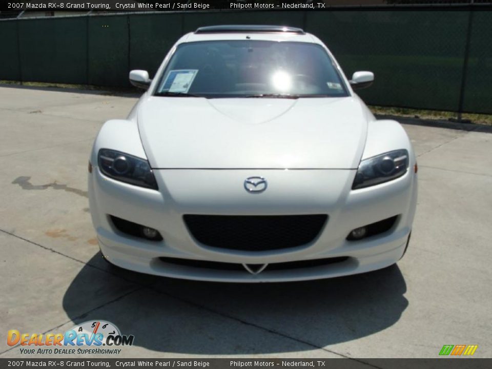 2007 Mazda RX-8 Grand Touring Crystal White Pearl / Sand Beige Photo #8