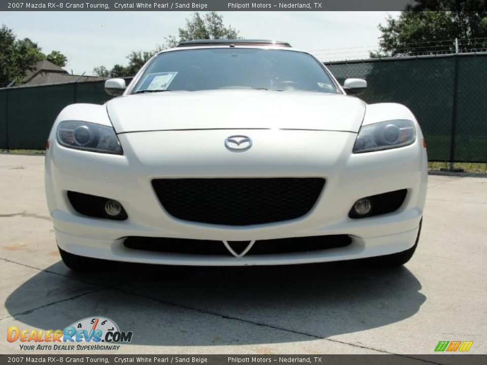 2007 Mazda RX-8 Grand Touring Crystal White Pearl / Sand Beige Photo #9