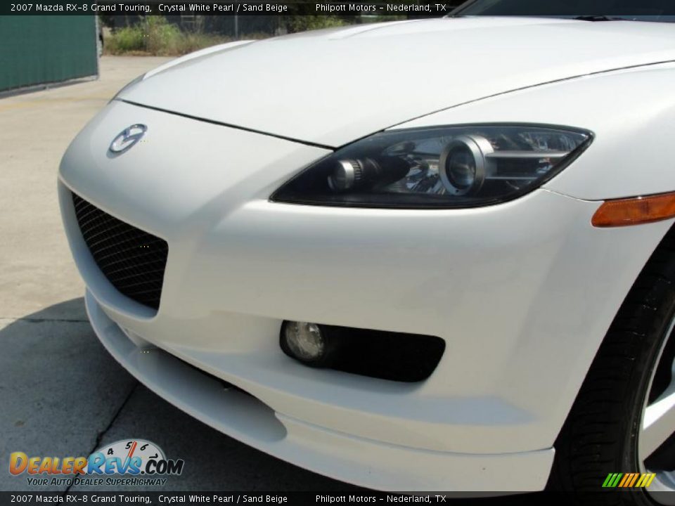 2007 Mazda RX-8 Grand Touring Crystal White Pearl / Sand Beige Photo #13