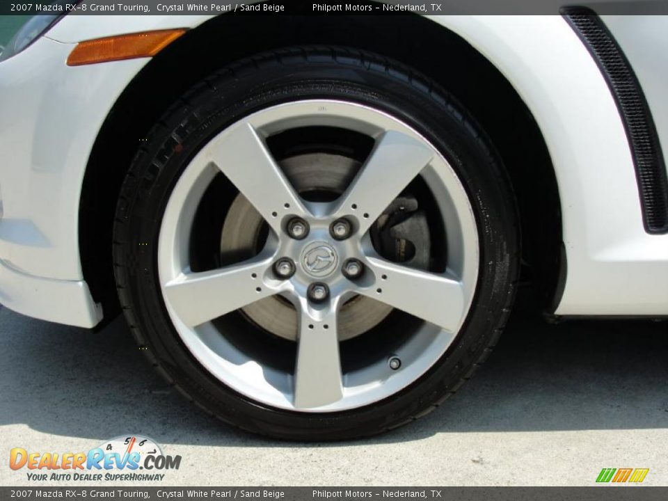 2007 Mazda RX-8 Grand Touring Crystal White Pearl / Sand Beige Photo #14