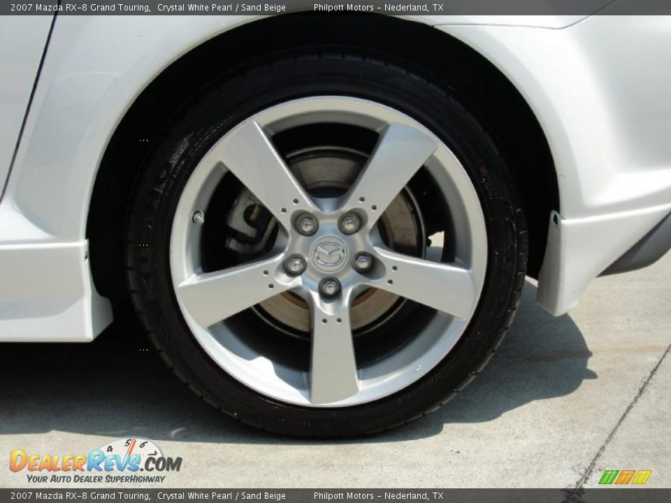 2007 Mazda RX-8 Grand Touring Crystal White Pearl / Sand Beige Photo #15