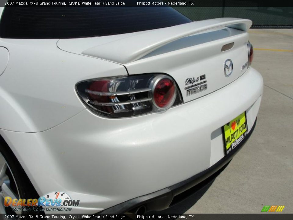 2007 Mazda RX-8 Grand Touring Crystal White Pearl / Sand Beige Photo #22