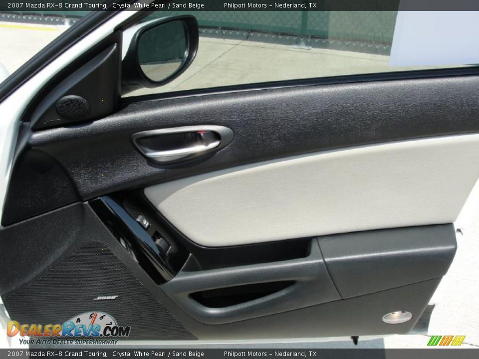 2007 Mazda RX-8 Grand Touring Crystal White Pearl / Sand Beige Photo #25