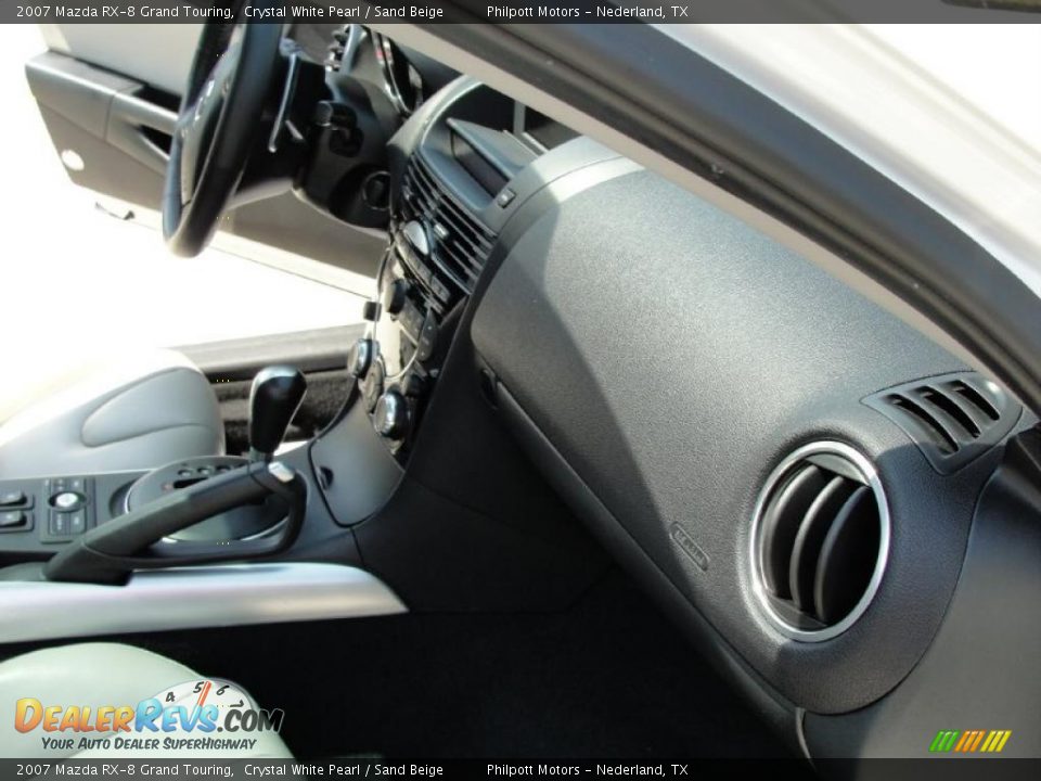2007 Mazda RX-8 Grand Touring Crystal White Pearl / Sand Beige Photo #26