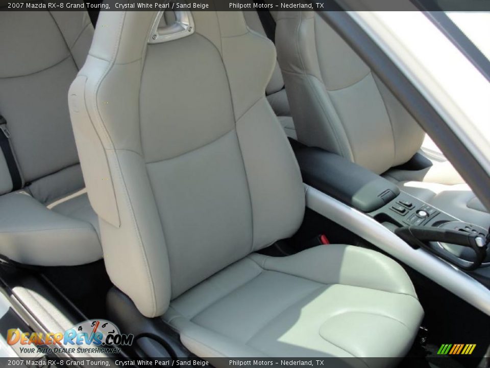 2007 Mazda RX-8 Grand Touring Crystal White Pearl / Sand Beige Photo #27