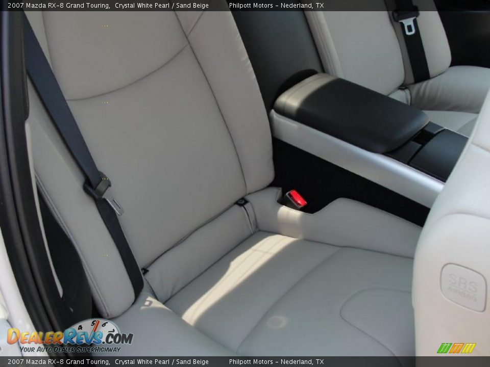 2007 Mazda RX-8 Grand Touring Crystal White Pearl / Sand Beige Photo #28