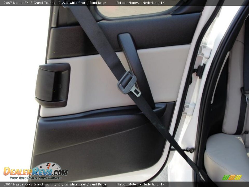 2007 Mazda RX-8 Grand Touring Crystal White Pearl / Sand Beige Photo #29