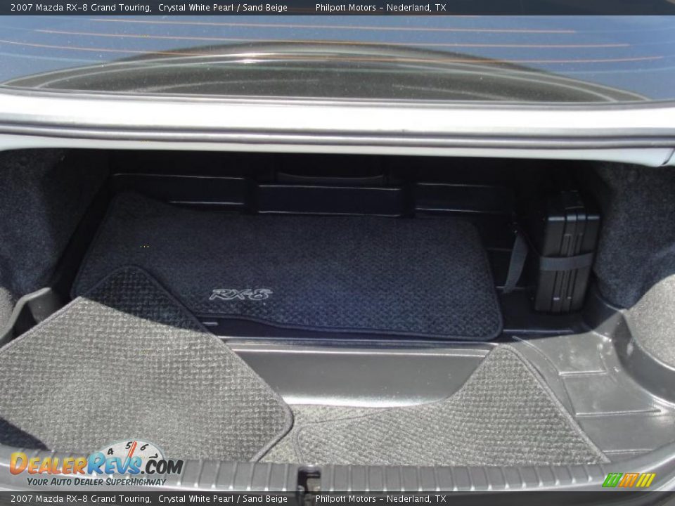 2007 Mazda RX-8 Grand Touring Crystal White Pearl / Sand Beige Photo #30