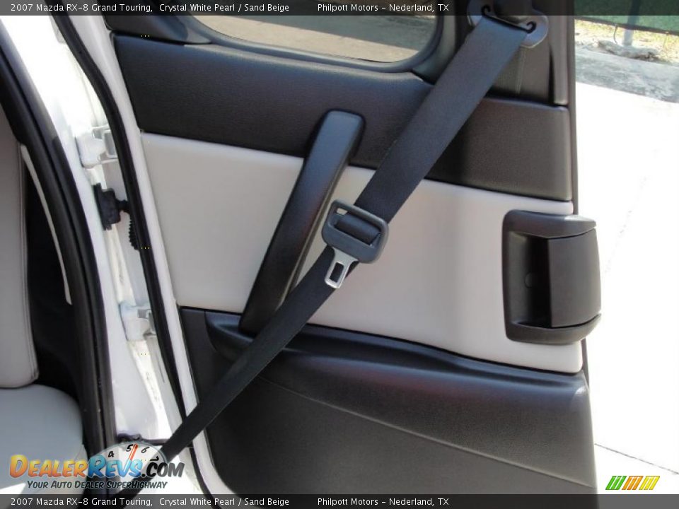 2007 Mazda RX-8 Grand Touring Crystal White Pearl / Sand Beige Photo #32