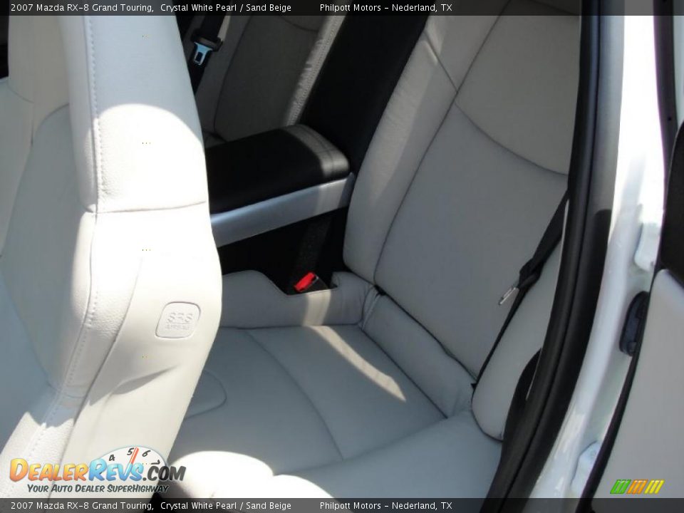 2007 Mazda RX-8 Grand Touring Crystal White Pearl / Sand Beige Photo #33