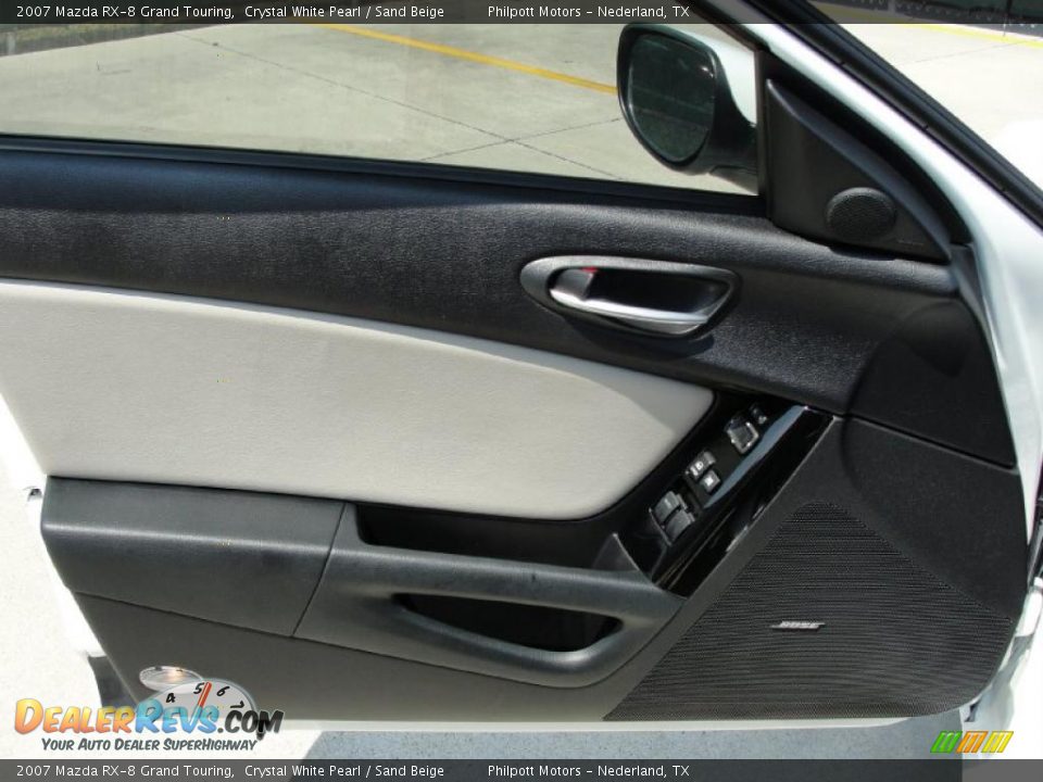2007 Mazda RX-8 Grand Touring Crystal White Pearl / Sand Beige Photo #34