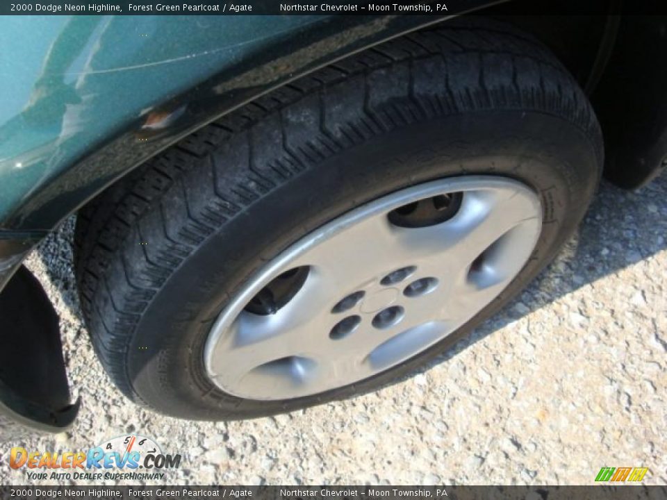 2000 Dodge Neon Highline Forest Green Pearlcoat / Agate Photo #7