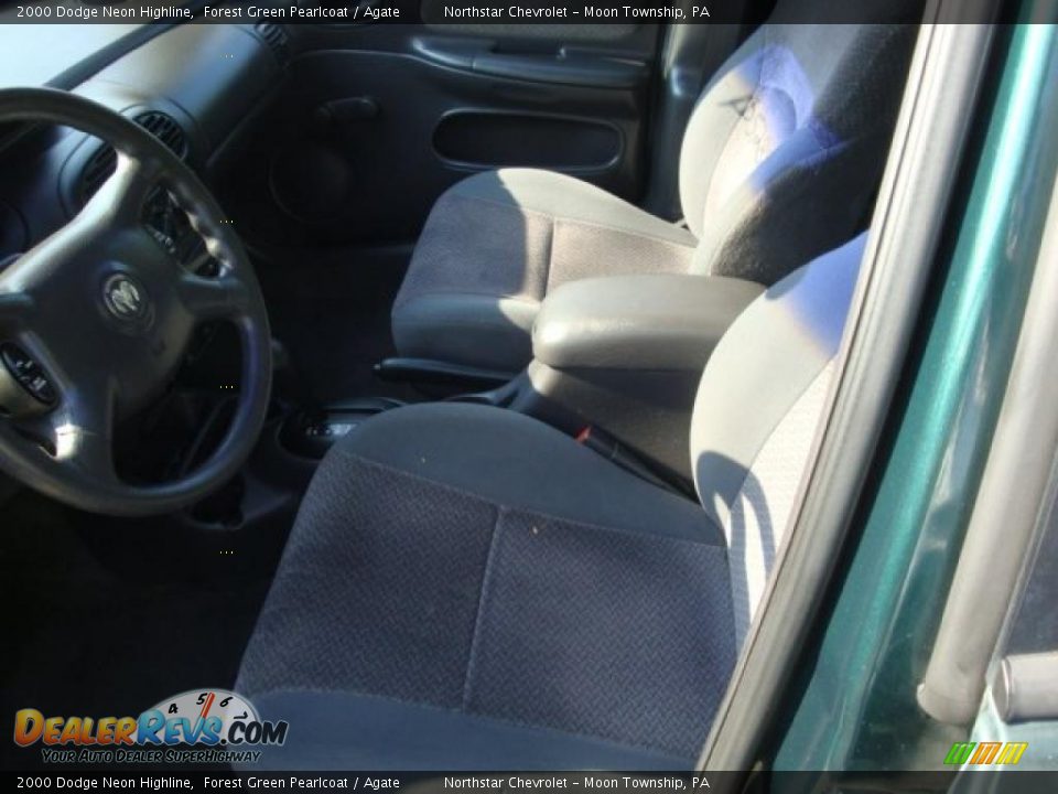 2000 Dodge Neon Highline Forest Green Pearlcoat / Agate Photo #8