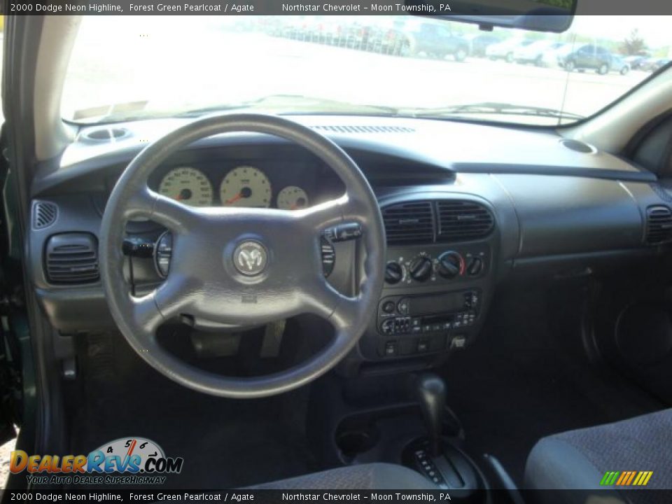 2000 Dodge Neon Highline Forest Green Pearlcoat / Agate Photo #10
