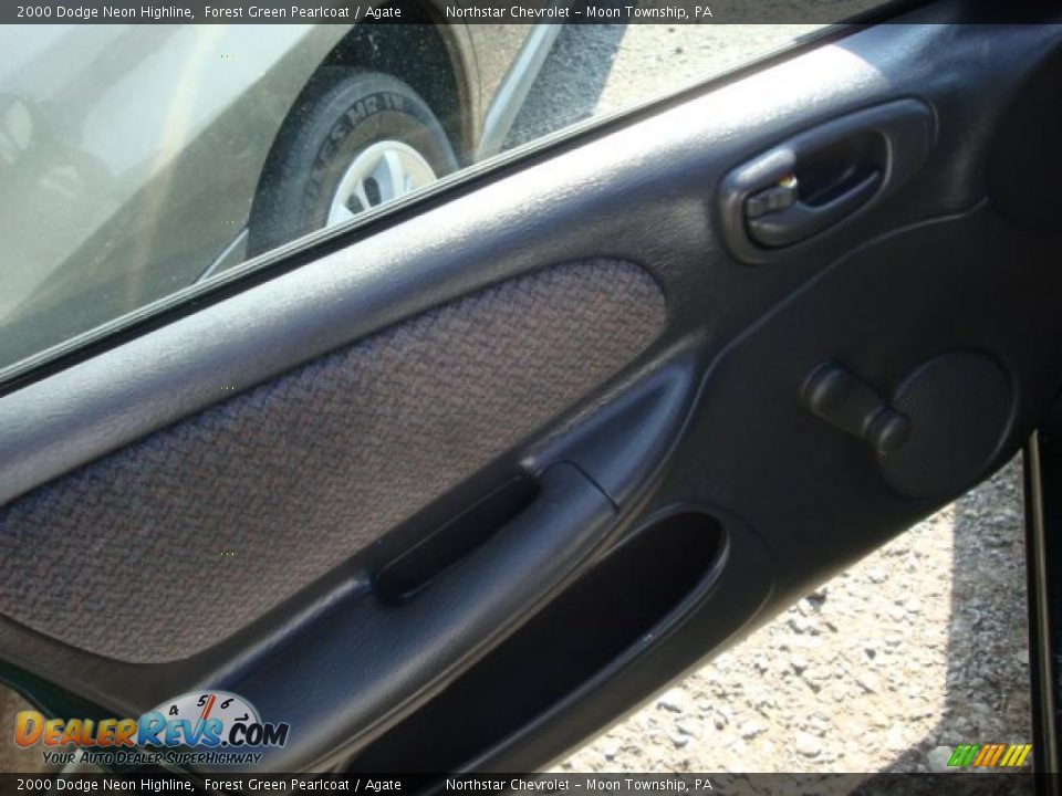 2000 Dodge Neon Highline Forest Green Pearlcoat / Agate Photo #11