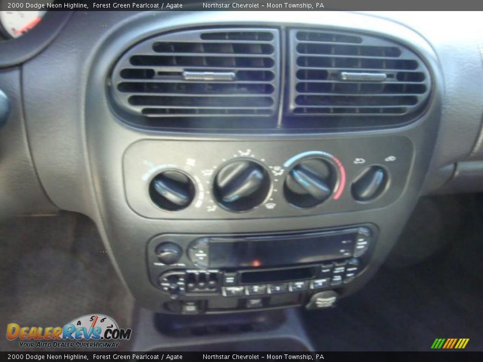 2000 Dodge Neon Highline Forest Green Pearlcoat / Agate Photo #13