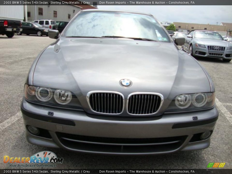 2003 BMW 5 Series 540i Sedan Sterling Grey Metallic / Grey Photo #3