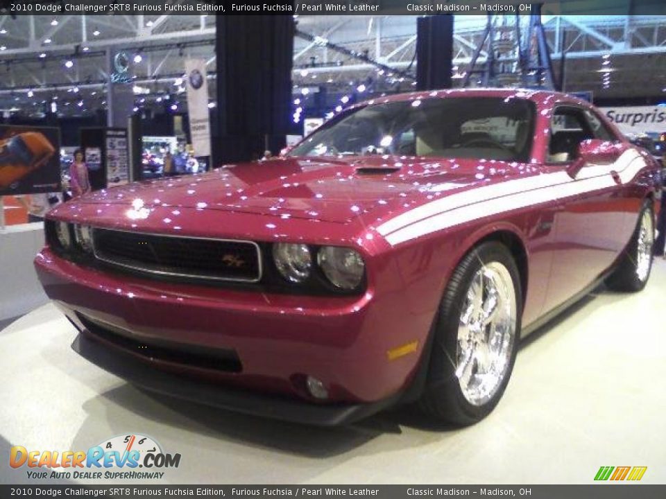 2010 Dodge Challenger SRT8 Furious Fuchsia Edition Furious Fuchsia / Pearl White Leather Photo #1