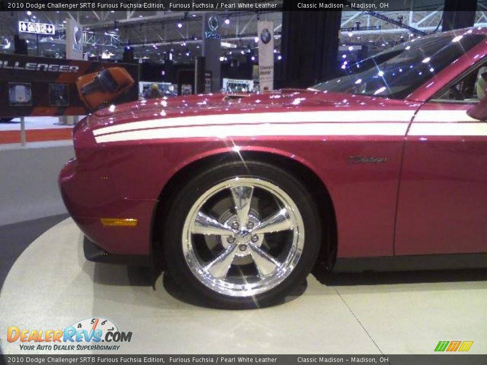 2010 Dodge Challenger SRT8 Furious Fuchsia Edition Furious Fuchsia / Pearl White Leather Photo #2