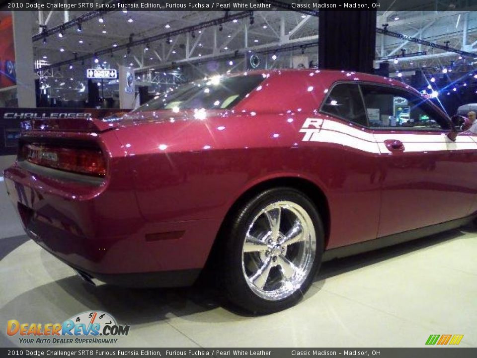 2010 Dodge Challenger SRT8 Furious Fuchsia Edition Furious Fuchsia / Pearl White Leather Photo #5