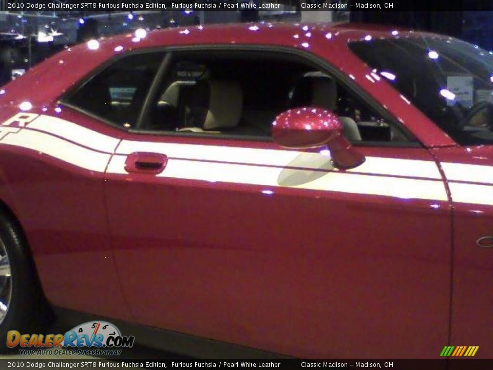 2010 Dodge Challenger SRT8 Furious Fuchsia Edition Furious Fuchsia / Pearl White Leather Photo #6