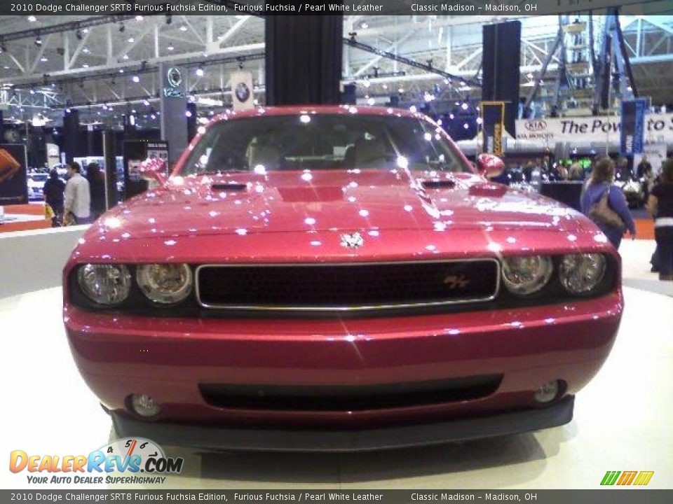 2010 Dodge Challenger SRT8 Furious Fuchsia Edition Furious Fuchsia / Pearl White Leather Photo #8