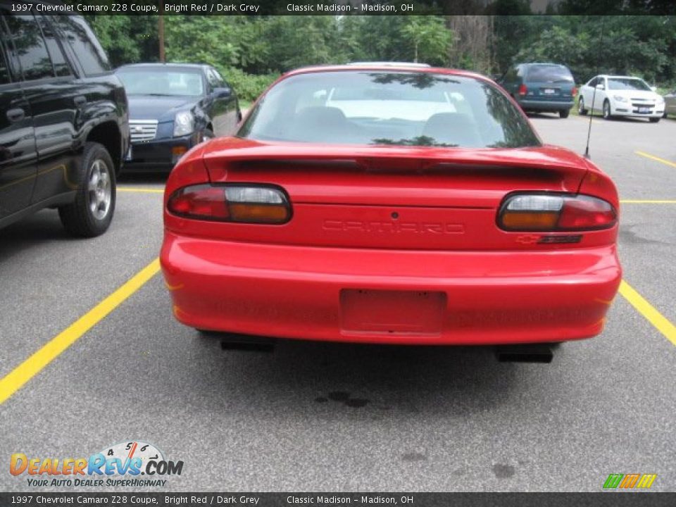 1997 Chevrolet Camaro Z28 Coupe Bright Red / Dark Grey Photo #4