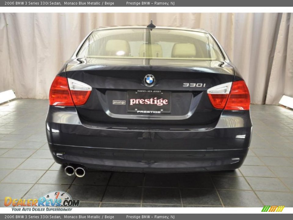 2006 BMW 3 Series 330i Sedan Monaco Blue Metallic / Beige Photo #3