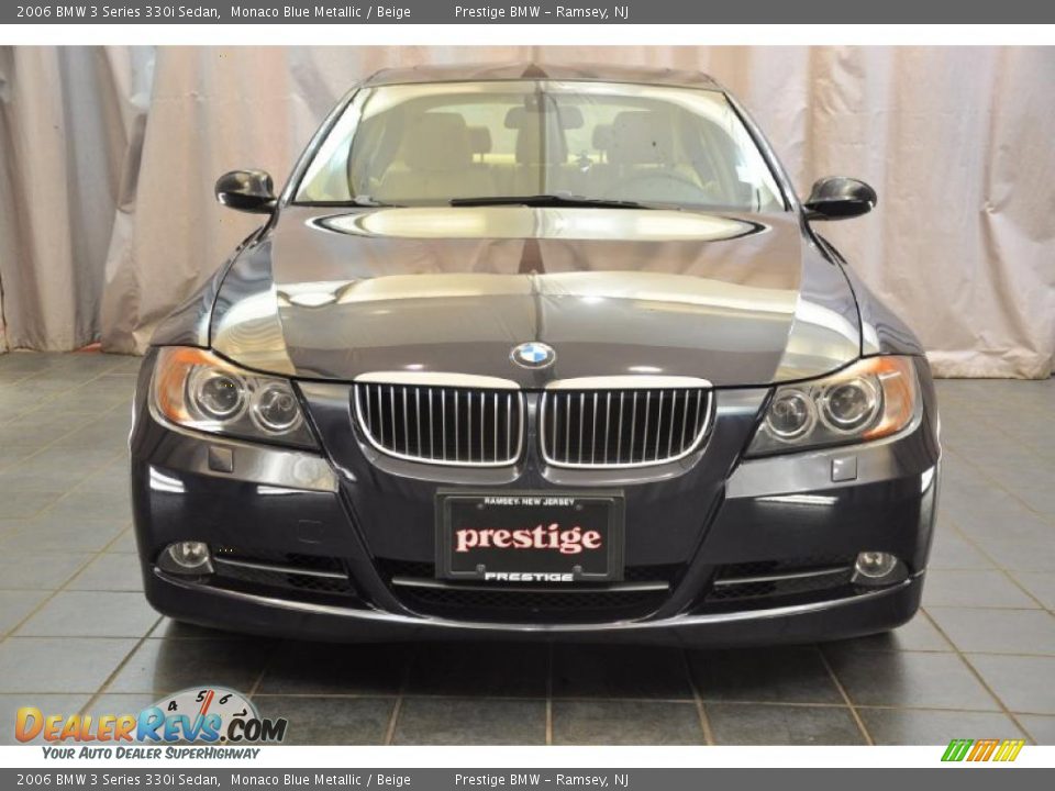 2006 BMW 3 Series 330i Sedan Monaco Blue Metallic / Beige Photo #6