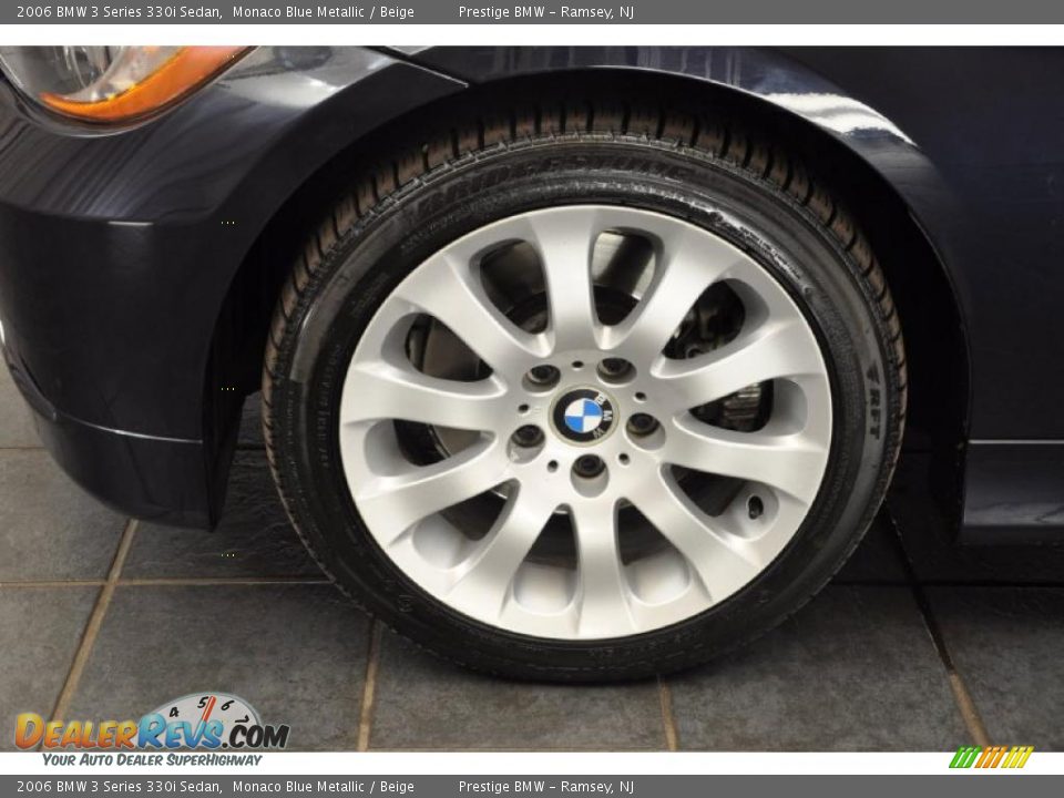 2006 BMW 3 Series 330i Sedan Monaco Blue Metallic / Beige Photo #8