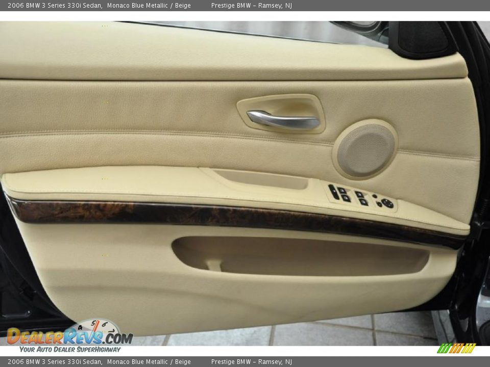 2006 BMW 3 Series 330i Sedan Monaco Blue Metallic / Beige Photo #10