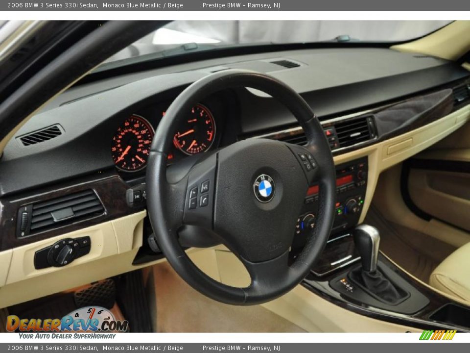 2006 BMW 3 Series 330i Sedan Monaco Blue Metallic / Beige Photo #11