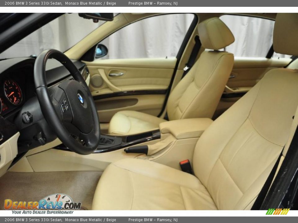 2006 BMW 3 Series 330i Sedan Monaco Blue Metallic / Beige Photo #12