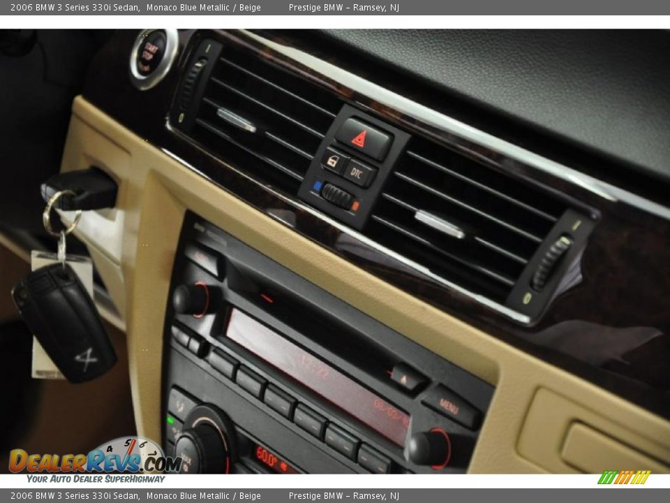 2006 BMW 3 Series 330i Sedan Monaco Blue Metallic / Beige Photo #13