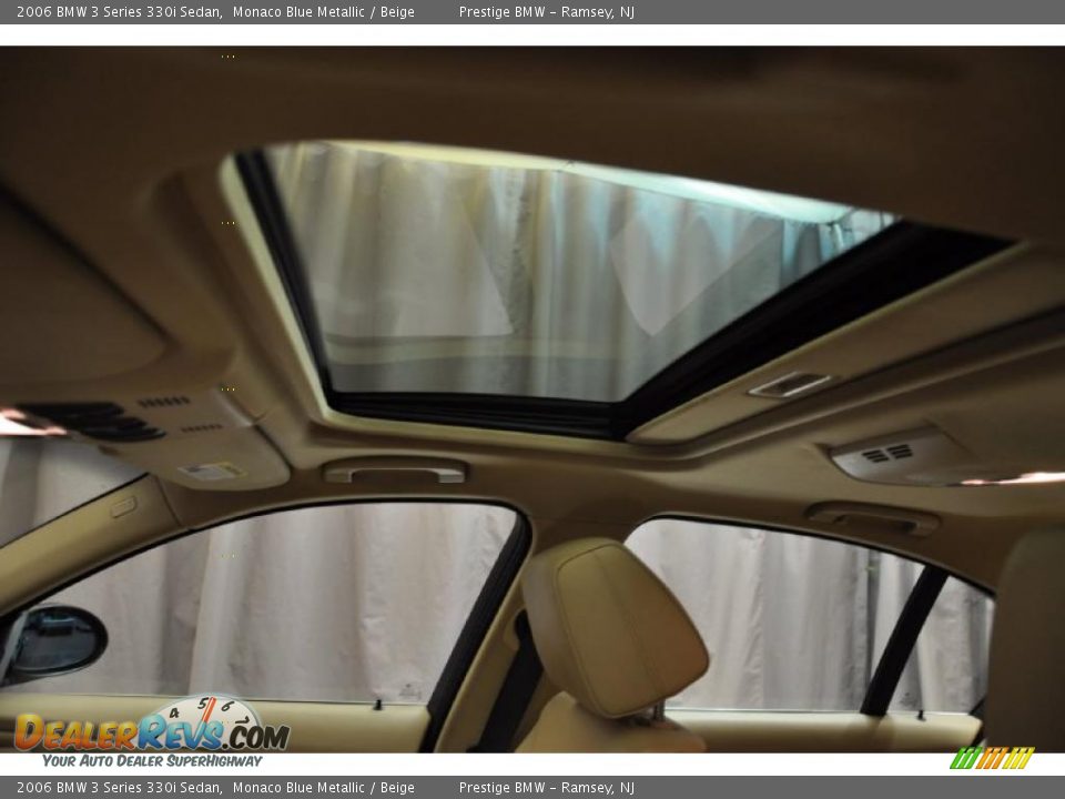 2006 BMW 3 Series 330i Sedan Monaco Blue Metallic / Beige Photo #16