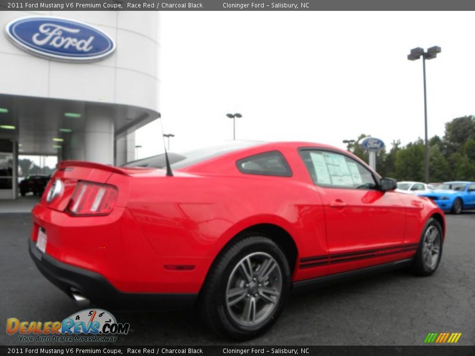 2011 Ford Mustang V6 Premium Coupe Race Red / Charcoal Black Photo #3