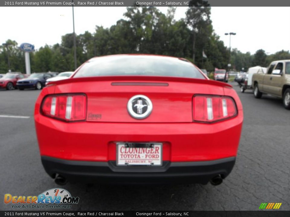 2011 Ford Mustang V6 Premium Coupe Race Red / Charcoal Black Photo #4