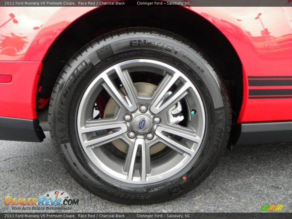 2011 Ford Mustang V6 Premium Coupe Race Red / Charcoal Black Photo #11