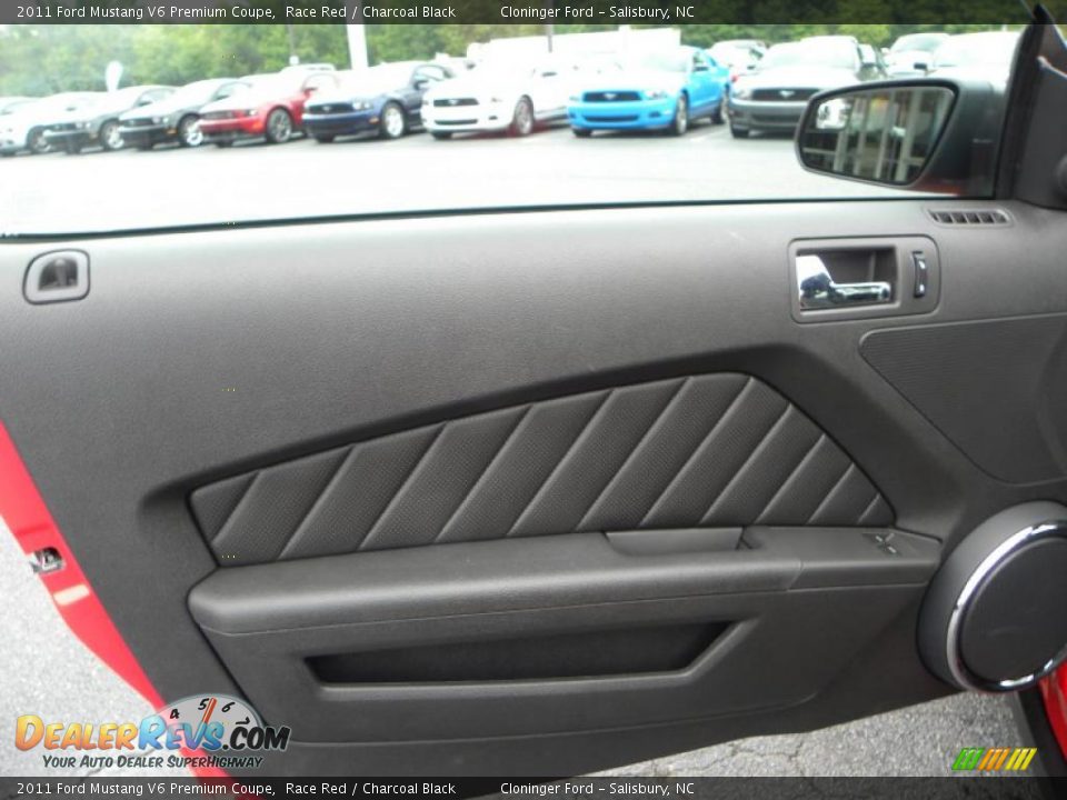 2011 Ford Mustang V6 Premium Coupe Race Red / Charcoal Black Photo #12