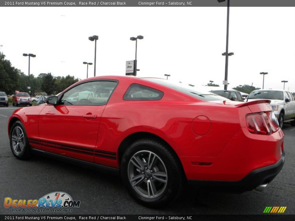 2011 Ford Mustang V6 Premium Coupe Race Red / Charcoal Black Photo #21